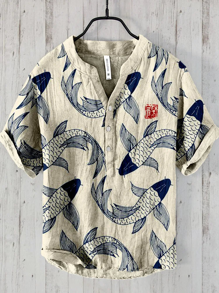Fishing Print Shirt for Men