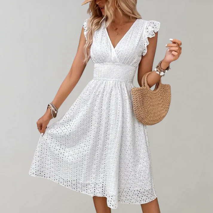 Flutter Sleeve Summer Dress
